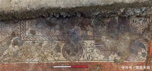 英国考古学|英国出土1600年前壁画,考古发现简体中文,上刻:吉姆在这里