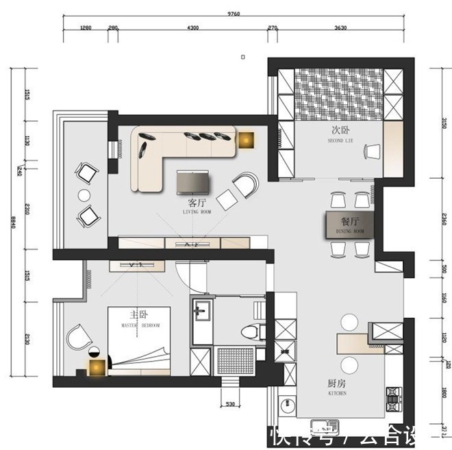 搭配|云合设计——逆天的设计!90㎡的房子也能这么好看,我跪了!