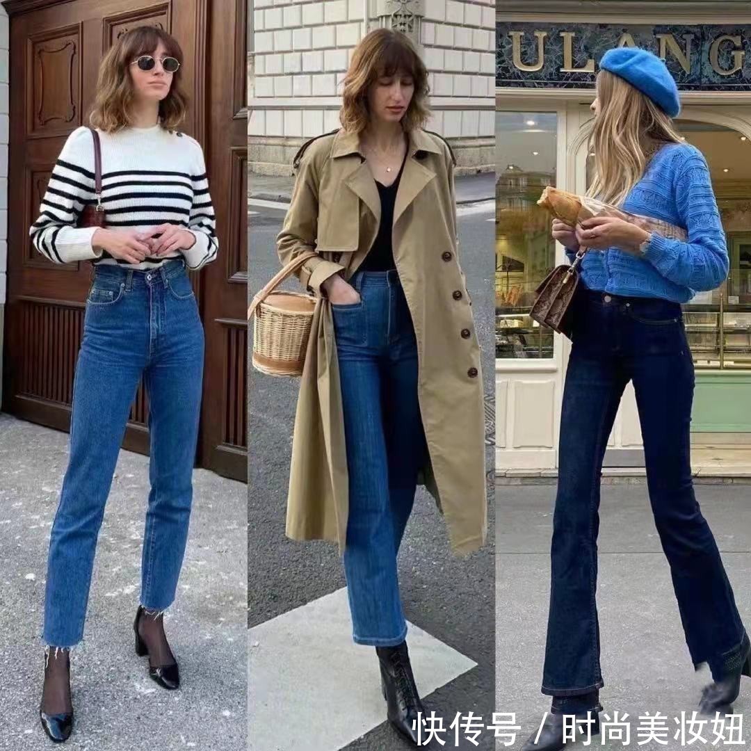 高跟鞋|牛仔裤不一定配小白鞋,24套法式优雅穿搭范本,满满的高级感