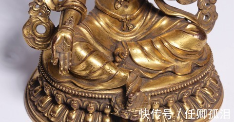 铜鎏金&清代,铜鎏金绿度母坐像