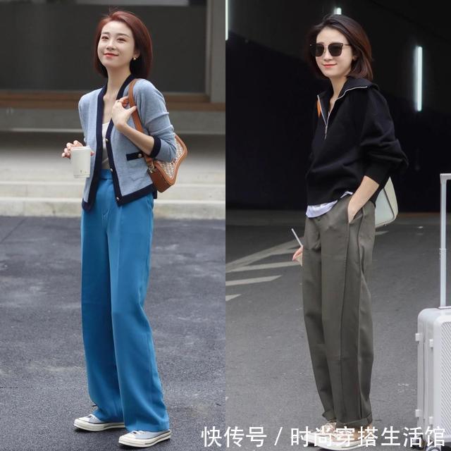 阔腿裤|秋天穿阔腿裤,搭什么鞋子才好看又时髦?