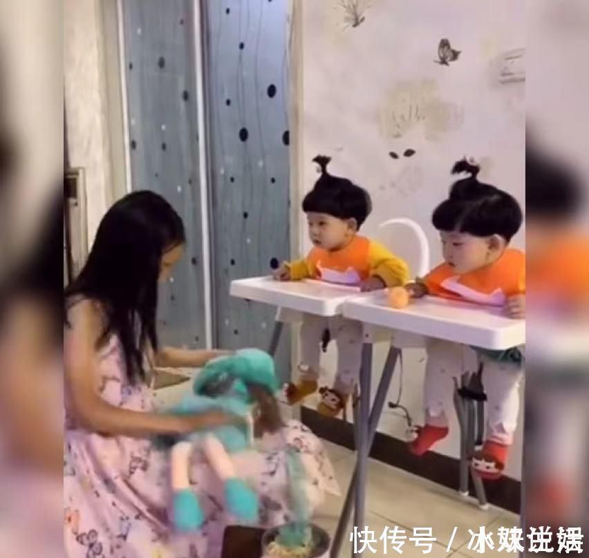 家长|妹妹不好好吃饭,姐姐用计“套路”妹妹火了,网友:布娃娃太惨了