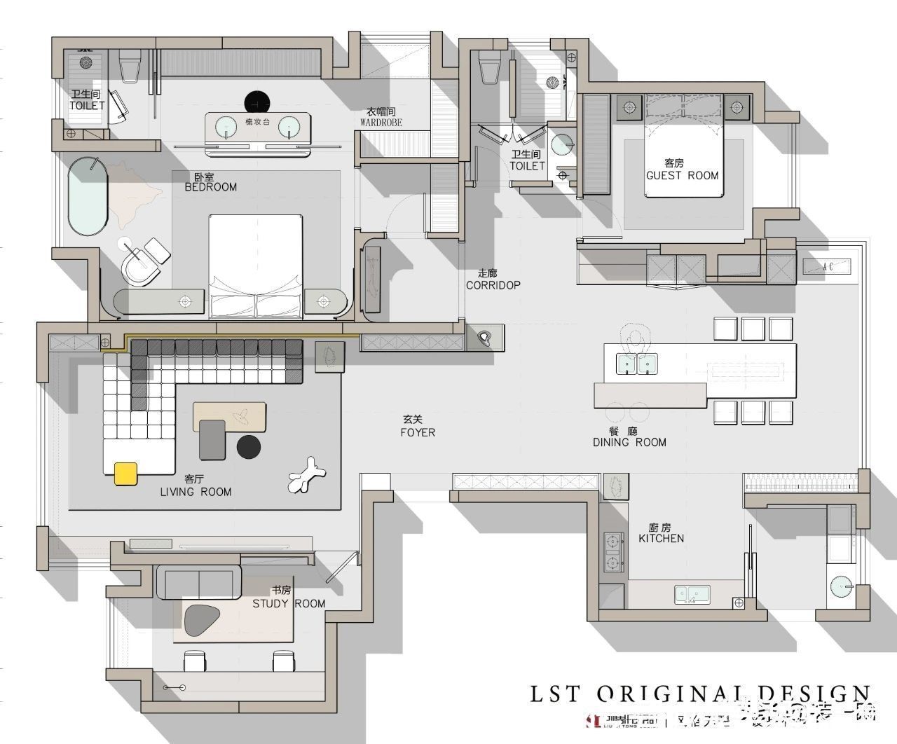 分区|刘思彤设计原创分享 御水澜湾197平户型深度解析