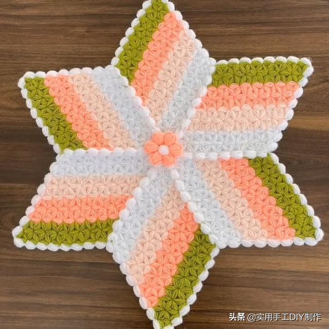 新手#「针织作品」32款只用到一种针法织出来的美垫子,新手留存备用
