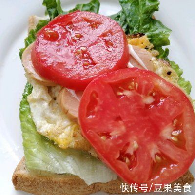 生菜叶|#丘比三明治#火腿鸡蛋三明治