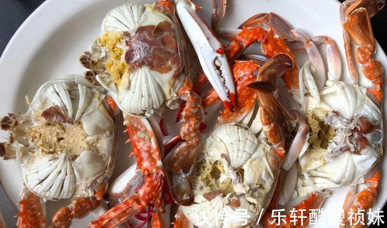 大闸蟹|蒸梭子蟹总是掉腿那是蒸法错了！教你3个技巧，鲜嫩多汁不掉腿