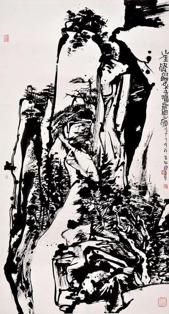 山水画|汪为胜 : 笔墨与皖南山水——谈朱松发山水画作