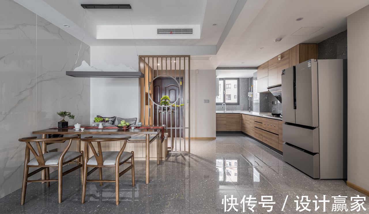 业主|有一种美叫新中式,这套143㎡大平层,透出原木质感,古韵气质