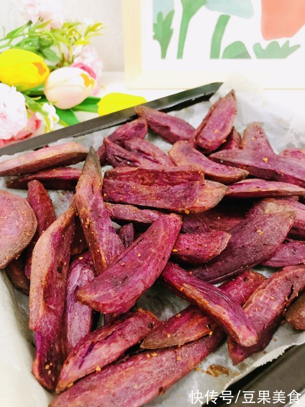 第一次尝试#精致一人食#烤紫薯，没想到这么好吃