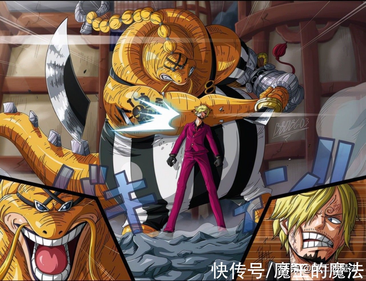 黑科技|海贼王:山治向索隆提出要求,索隆却来了兴致,结果让海迷疑惑