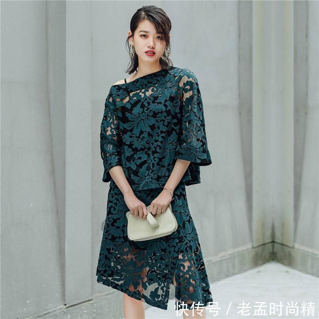麻棉 与其撞衫碎花裙,不如穿别致的开叉连衣裙,轻松随性变女神