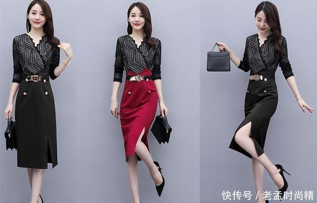 美极了|秋季拼接连衣裙穿搭,看看下面这几款,好看又显瘦,让你美极了!