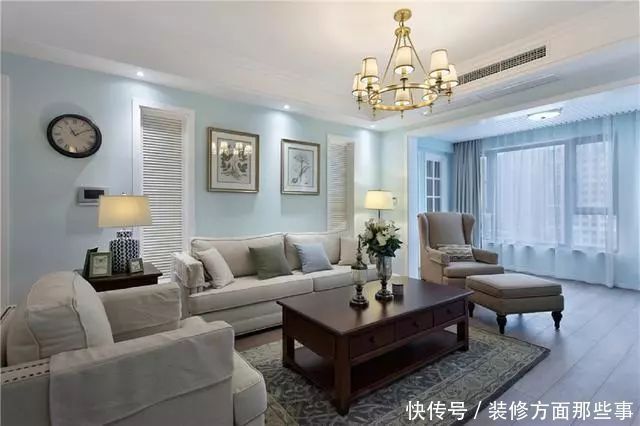 时尚|简美式三室两厅,客厅厨房餐厅呈开放式,全屋时尚、敞亮、大气!