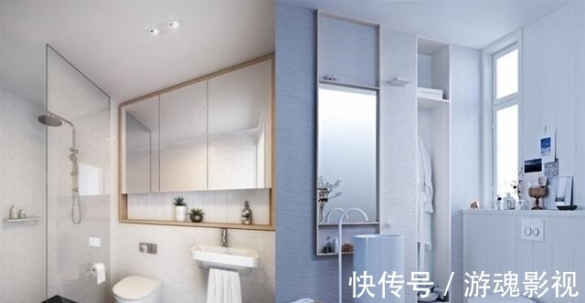 矮柜|床头不得已靠窗,一招化解:加一字形20cm宽矮台面,也当床头柜用