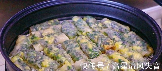干面粉|4个鸡蛋1把韭菜，教你早餐新吃法，简单快速营养，比韭菜盒子还香！