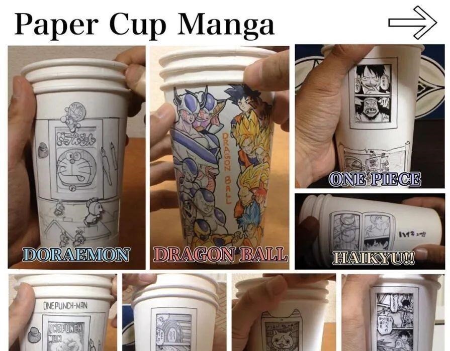 纸杯#给这位大神纸杯,还你可动的二次元美少女,更神奇的陆续有来