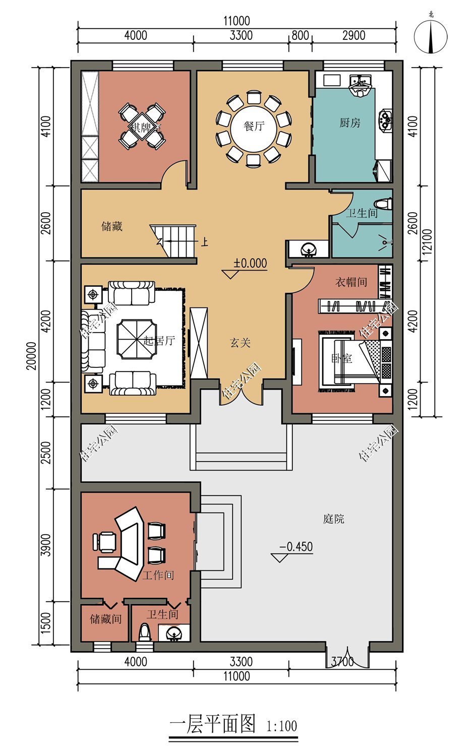 储藏室|10套二层农村别墅图纸,第3套第4套建的人最多,最后一套造价20万