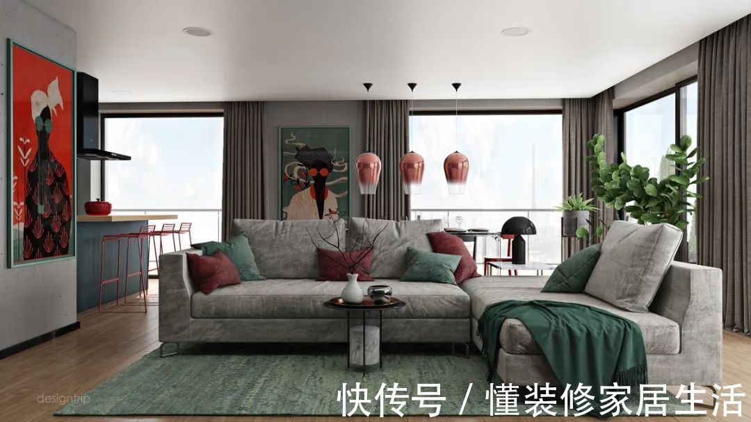 客厅|轻奢系客厅设计