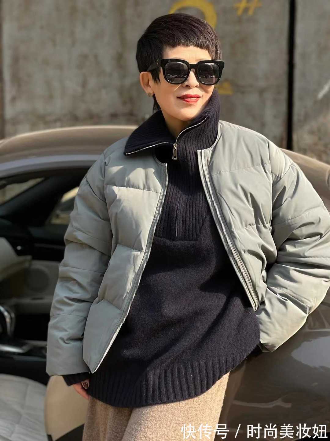 灰色 上了年纪的女人,建议多穿“高级灰”,显气质又得体大方,真高级