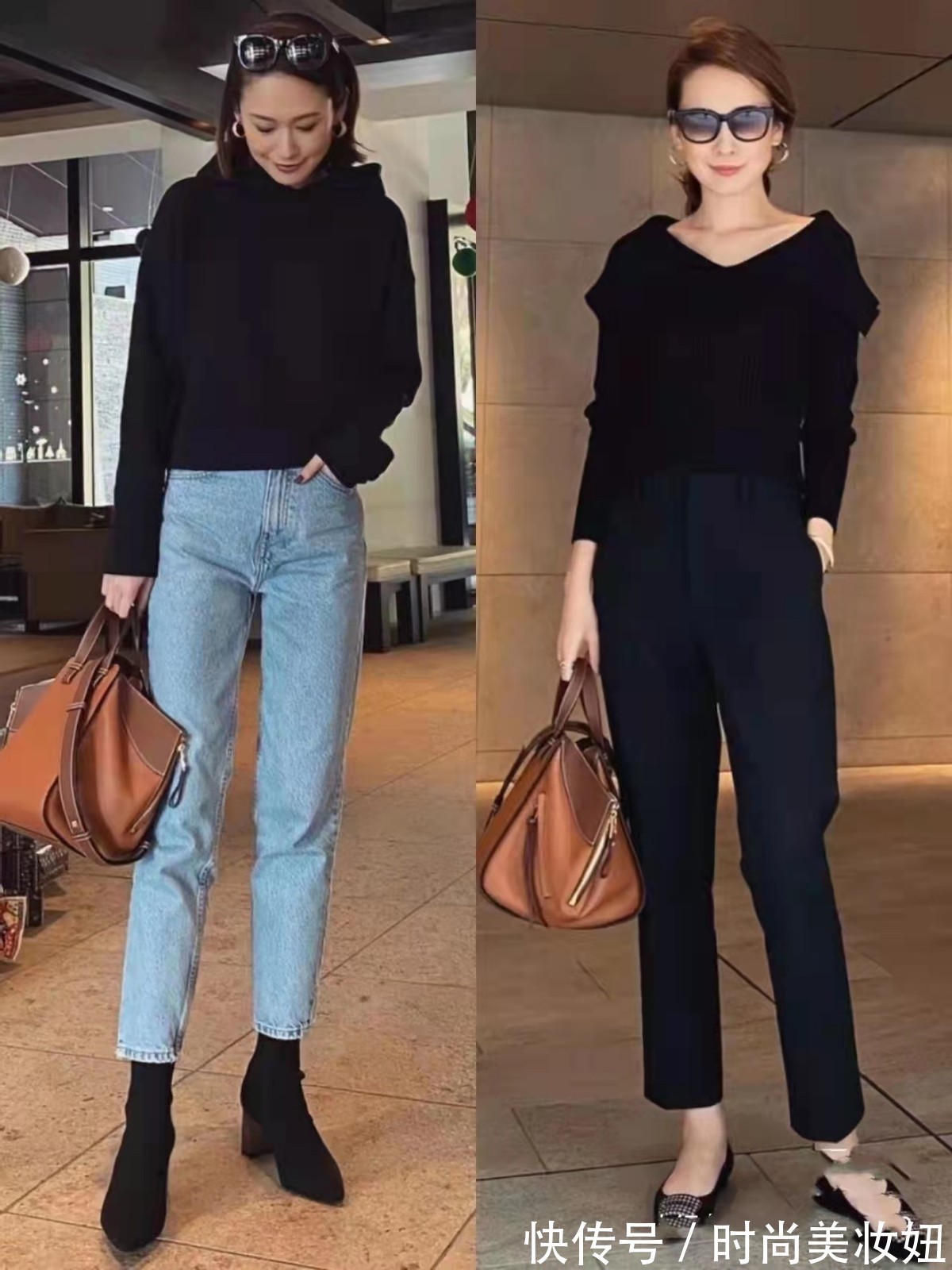 大长腿|上了年纪的女人,穿得越简单越高级,“中性色”穿搭气质翻倍