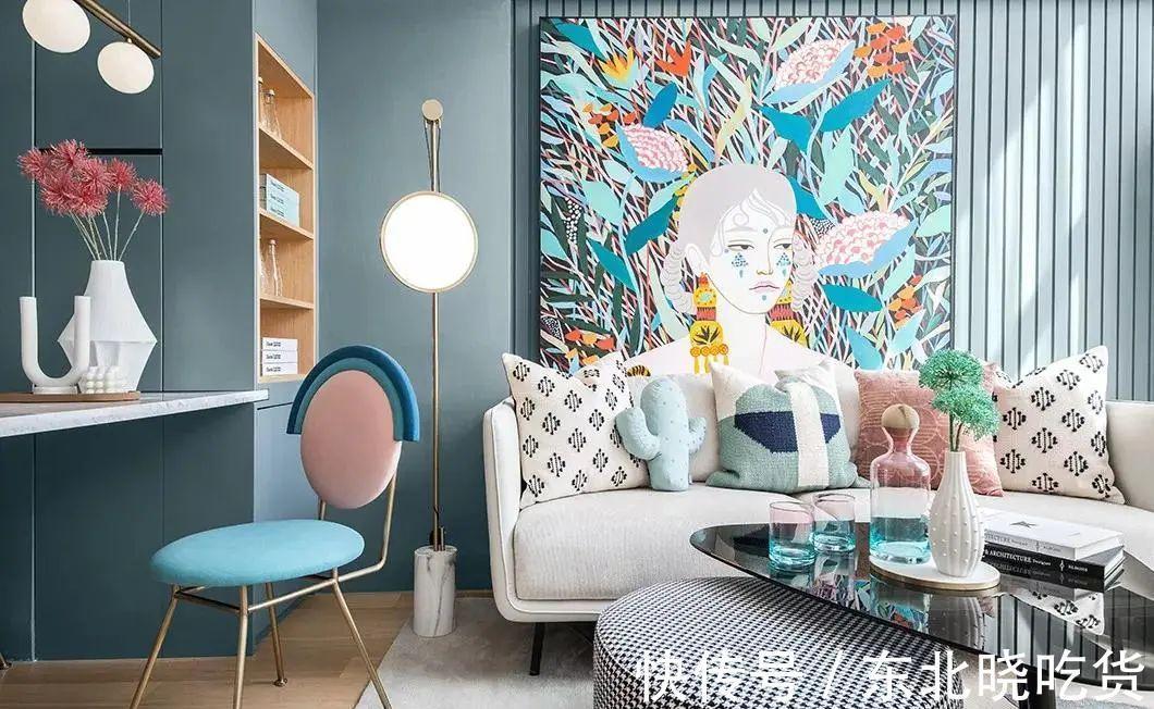 空间|60㎡北欧小户型,马卡龙色系打造,出挑浪漫