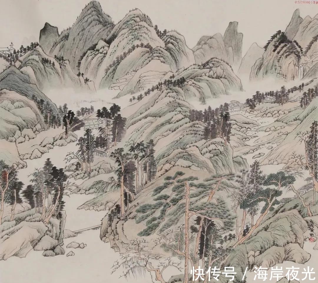 张谷旻#一个有才情的女画家|黄勤山水画