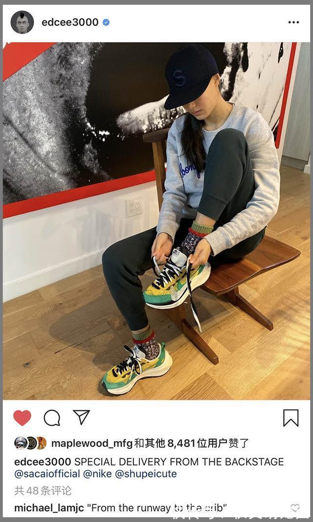 rs|冠希终于晒鞋了!「鸽王」sacai x Nike 新联名本月 13 号发售