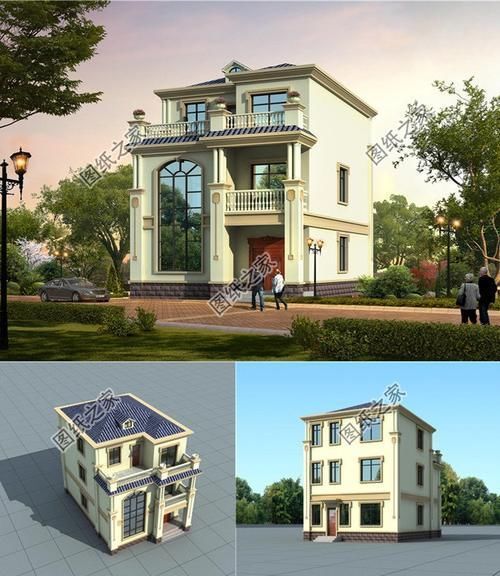 户型图|一楼商铺二三楼居住的三层住宅图，这是不是你要找的建房设计？