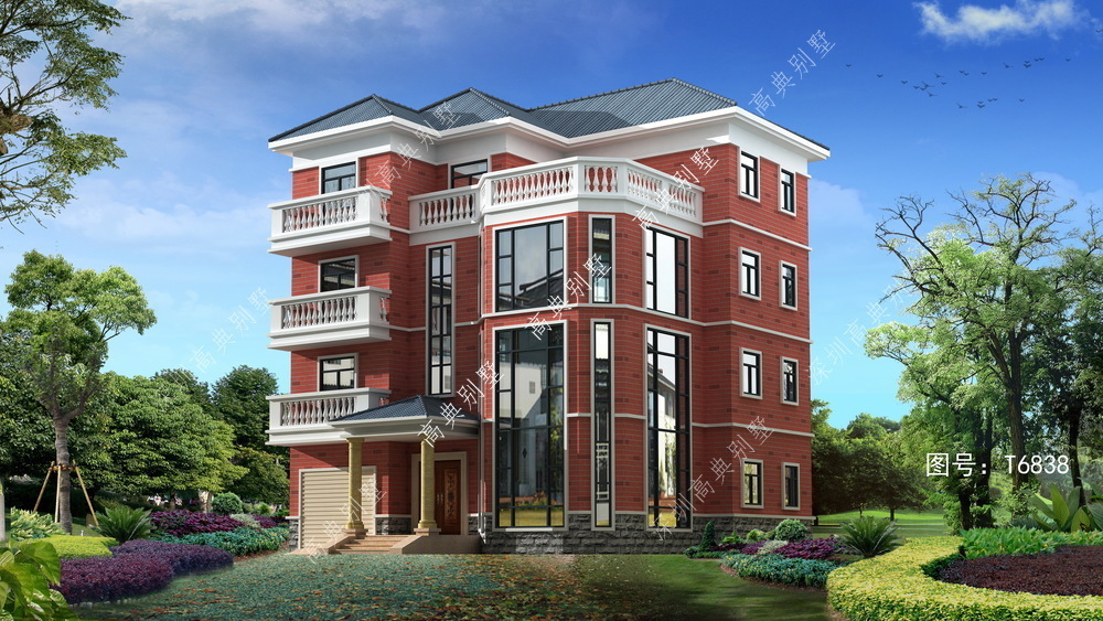 别墅|这款简约欧式别墅,功能齐全,是个好户型。