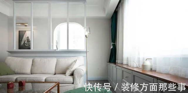 三居室|118㎡优雅美式三居室,高颜值隔断强势入镜!