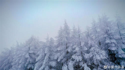 美如画|巫溪文峰雪景云海美如画