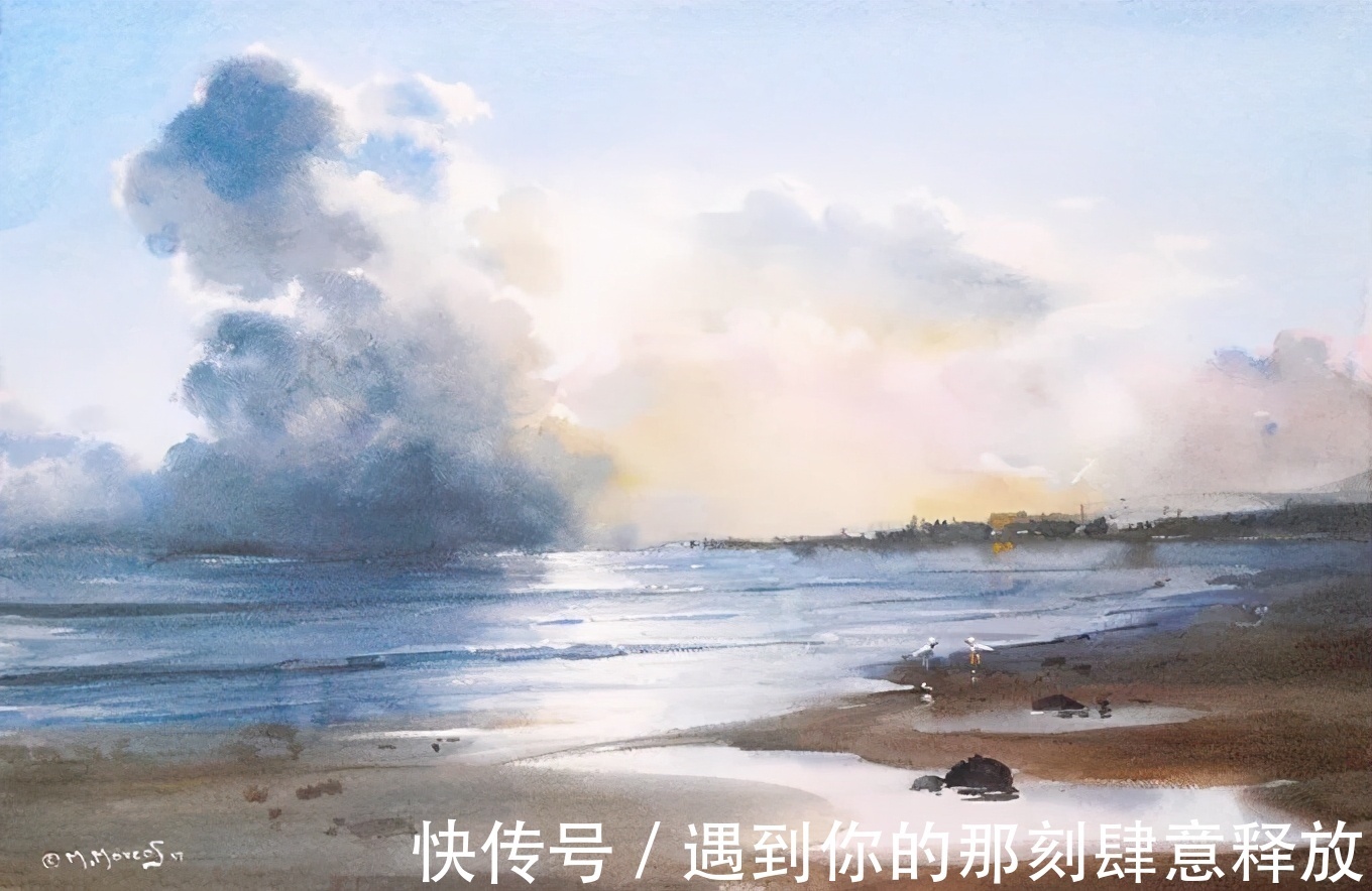 马希尔·摩科斯&优雅浪漫的绘画,太美!真想钻进他的画里!