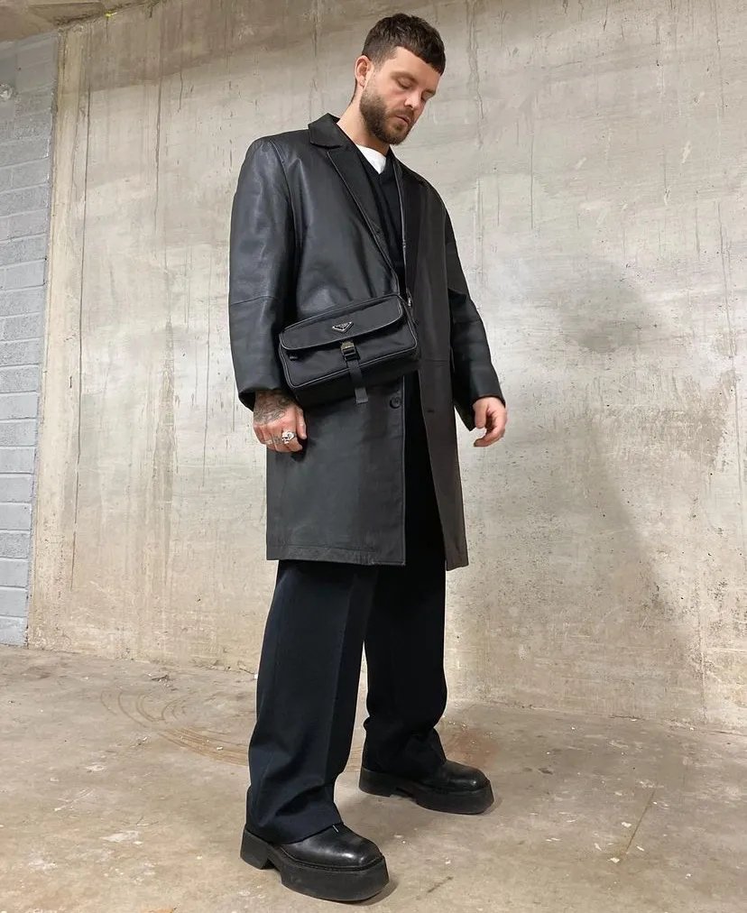 w英国大胡子玩转莫兰迪配色，适用于每个年龄段男性的高级穿搭