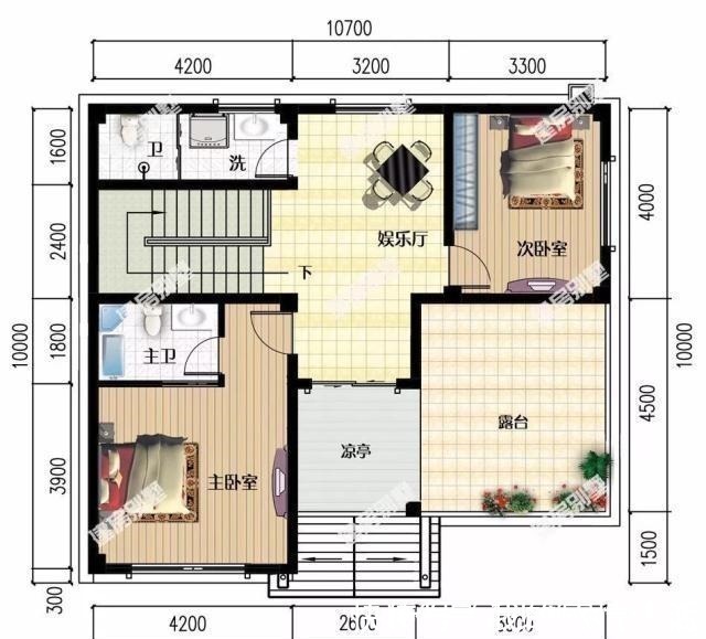观景|简欧式风格设计的三层别墅,侧面楼梯进出大门,这样设计很方便!