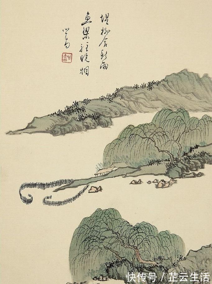 作品!溥儒绘画大器晚成,寄情山水有画必有诗,风格不输张大千