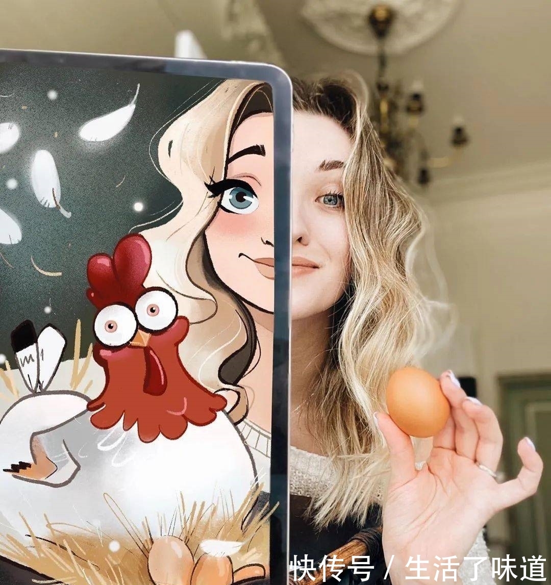 有意思的半边脸肖像:画师otido_4u的平板插画作品|插画师| 作品