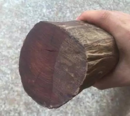 紫檀木料|分享小叶紫檀笔筒掏空技术