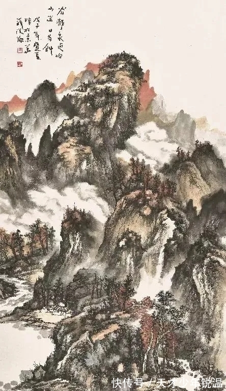 水墨#融会贯通|薛从伦水墨山水画