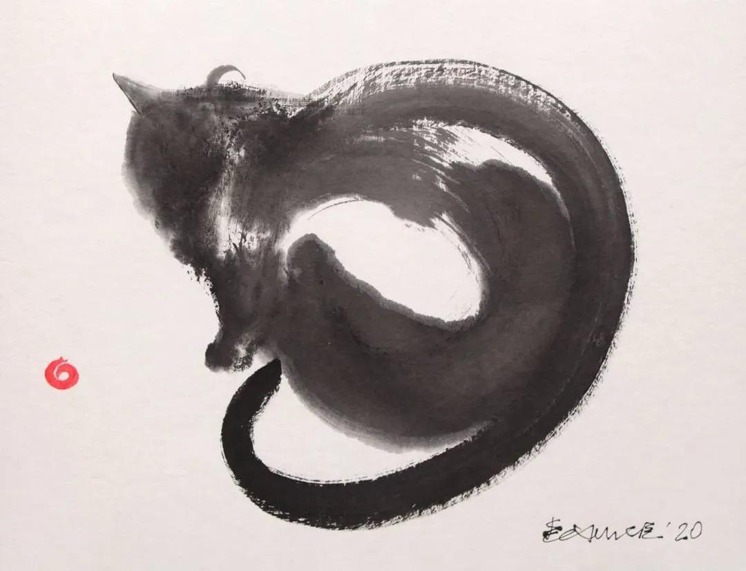 专画国画的老外,竟被10万人狂热追捧,看完作品立马佩服不已