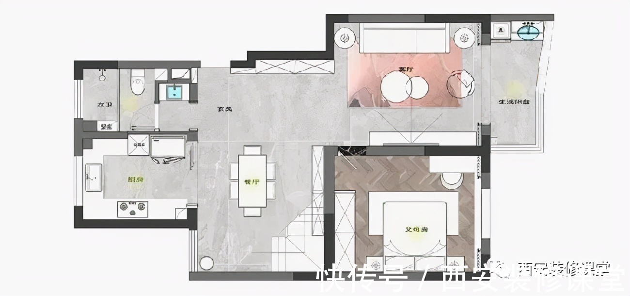 轻奢|130㎡复式美宅,打造心爱的小轻奢