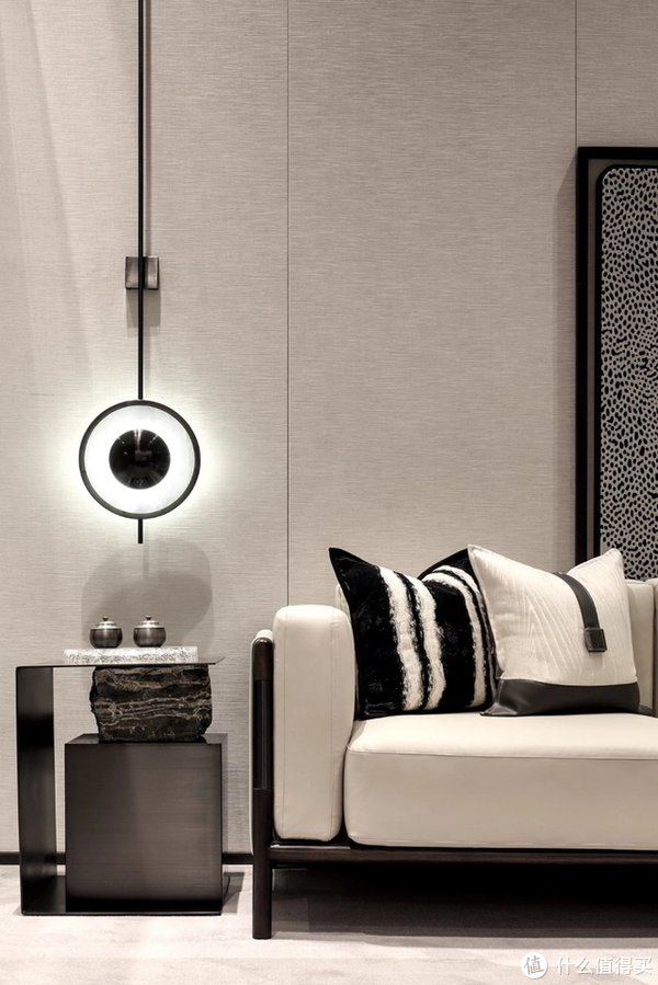 中式|河南小夫妻的318㎡别墅火了，入户诗意新中式，藏不住的高级感