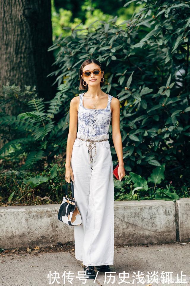 白裤子可别乱穿,穿错真的很尴尬!学会这样穿时髦显气质