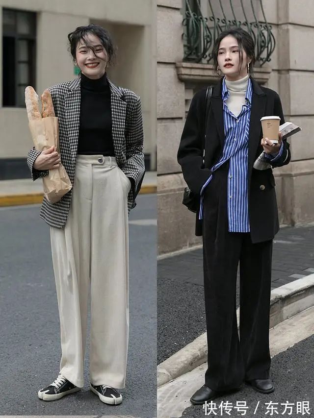 内紧外松 秋天上班穿什么?早秋通勤穿搭示范“随性风”，谁穿谁高级