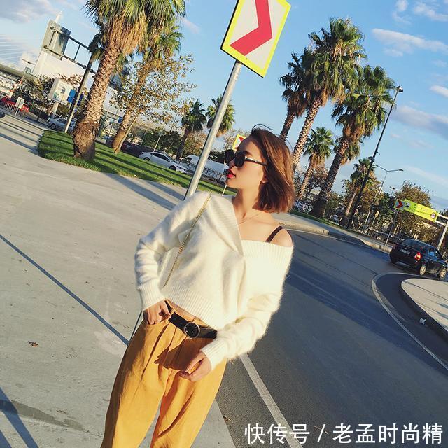 慵懒 今年流行温暖的貂绒毛衣,冬天穿出优雅的名媛气质