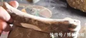 刀柄|网友用牛腿骨制作一把刀, 你觉得这把刀够格吗