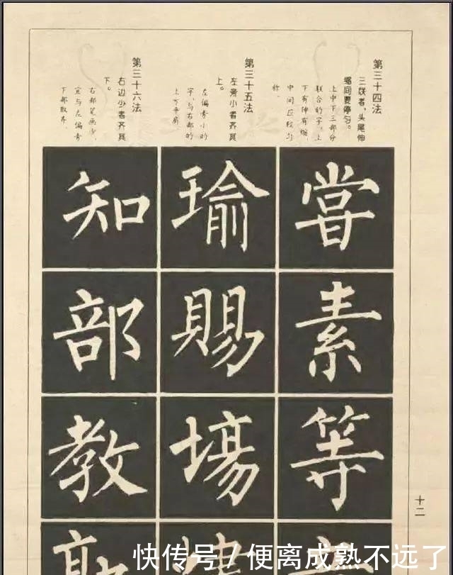 柳体结构100法,初学者利器