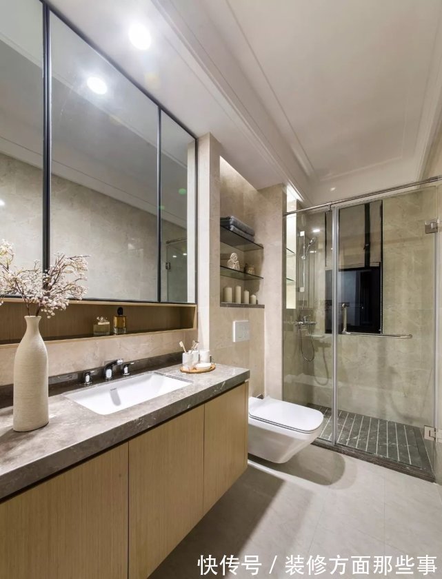 卫浴|89平现代风三居室，像极了暖阳，笼罩着整间房子
