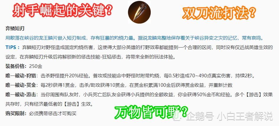 辅助|新打野刀作用被夸大，双刀流打法仍在测试，多数辅助并不喜欢他