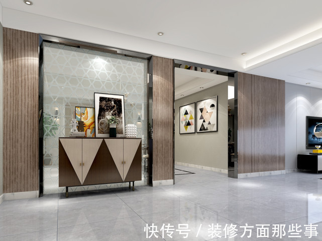 衣物架|142平现代风家居,色彩跳跃出来就是个性