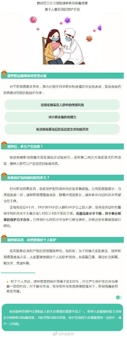 接种|接种后，多久产生抗体？保护持续时间多久？解答来了